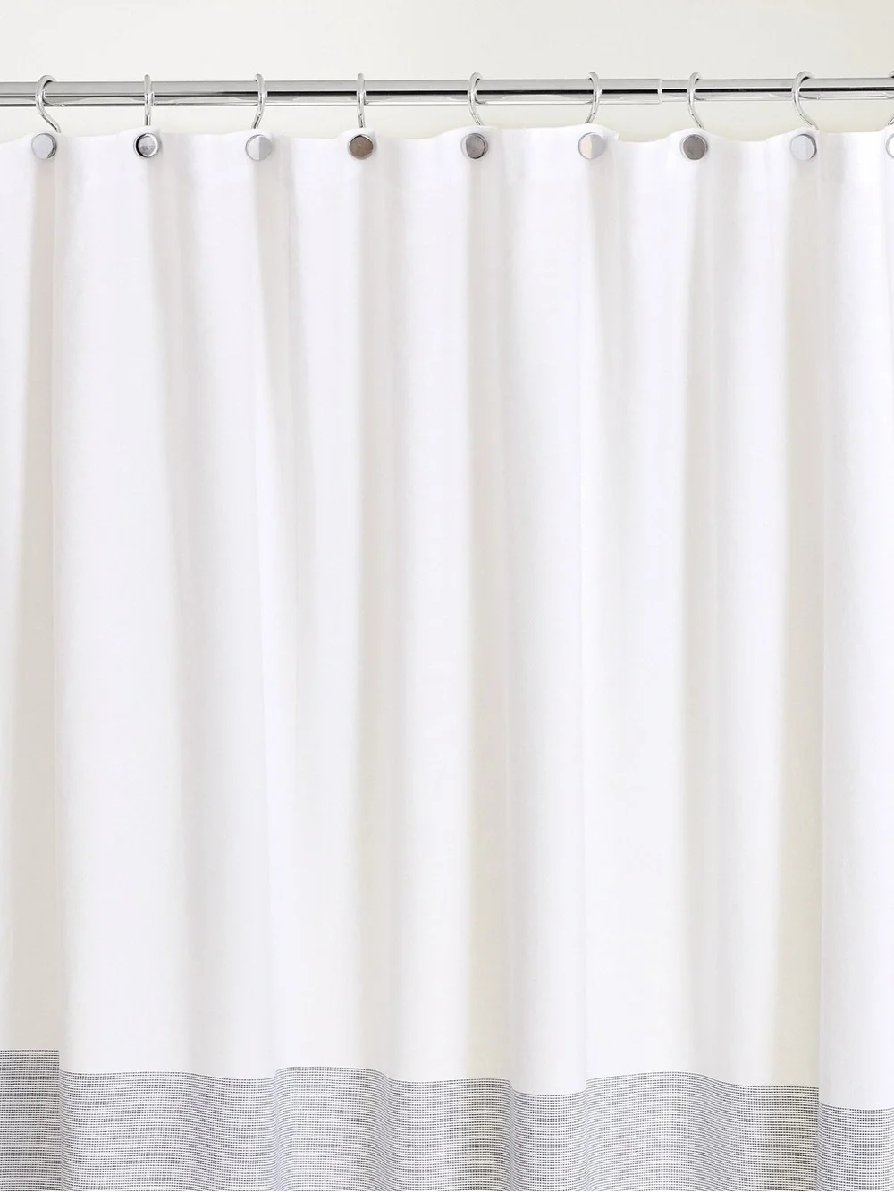 West Elm Dobby Ombre Stripe Shower Curtain - Blue Stripe